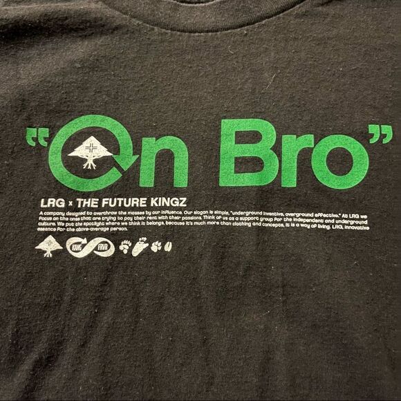 LRG x Future Kings Black Cotton T-Shirt (XL) - Picture 2 of 4